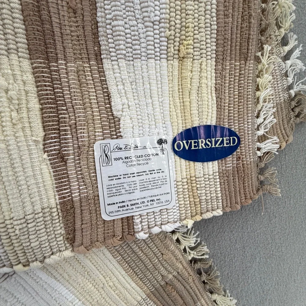New Park B. Smith Oversized Woven Placemats Set of 4 Recycled Cotton